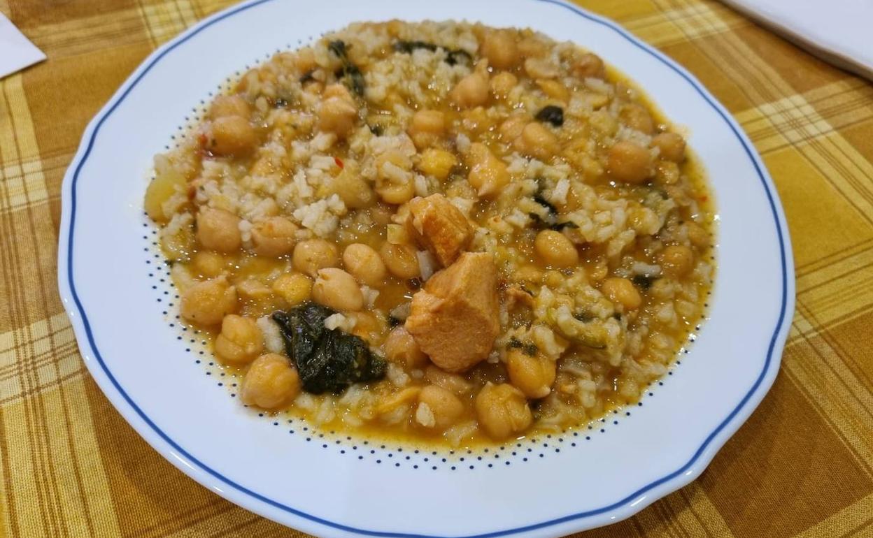 Potaje de garbanzos y arroz Hoy